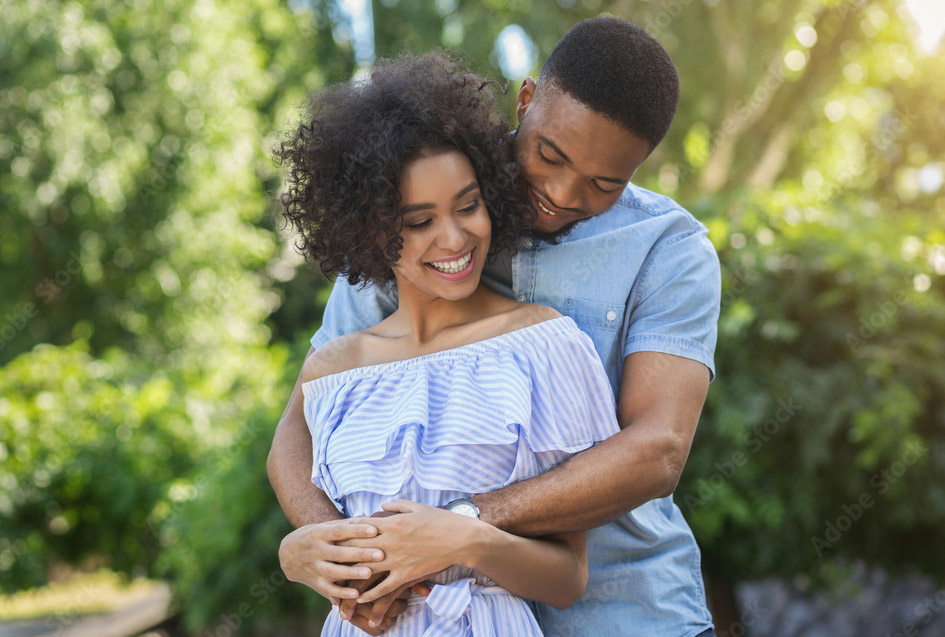 photo of a young couple after couples counseling services